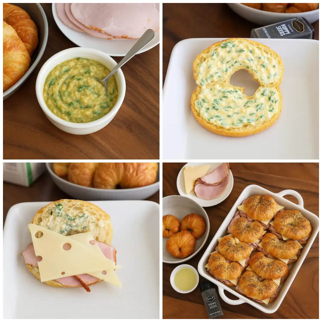 Baked-Ham-and-Cheese-Croissants-6 Baked Ham and Cheese Croissants
