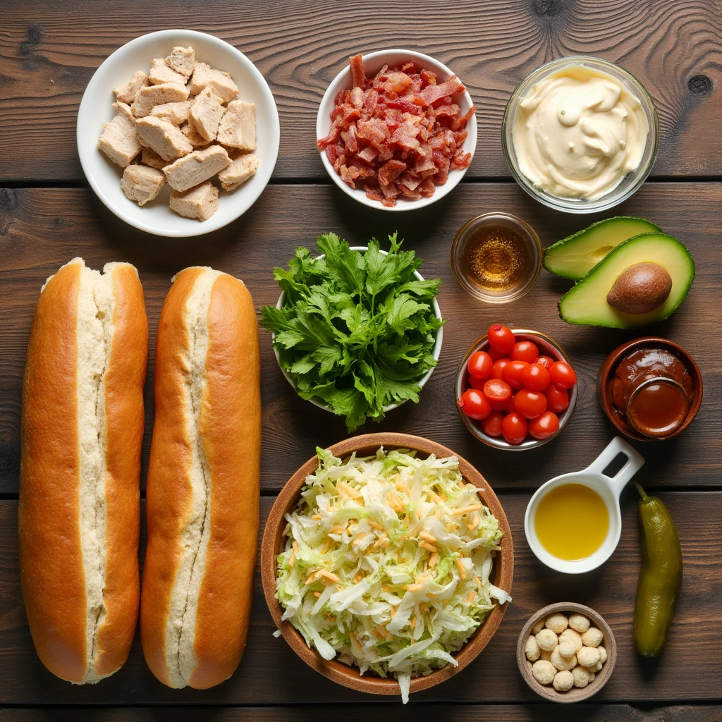 chopped-chicken-bacon-ranch-sub Chopped Chicken Bacon Ranch Sub