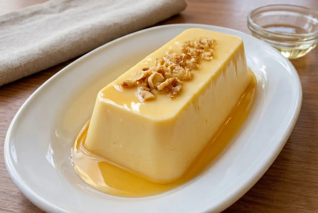 Flan au yaourt sans cuisson caramel noix dessert crémeux facile