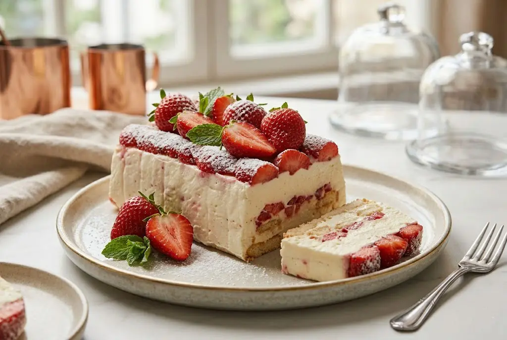 Terrine de boudoirs aux fraises