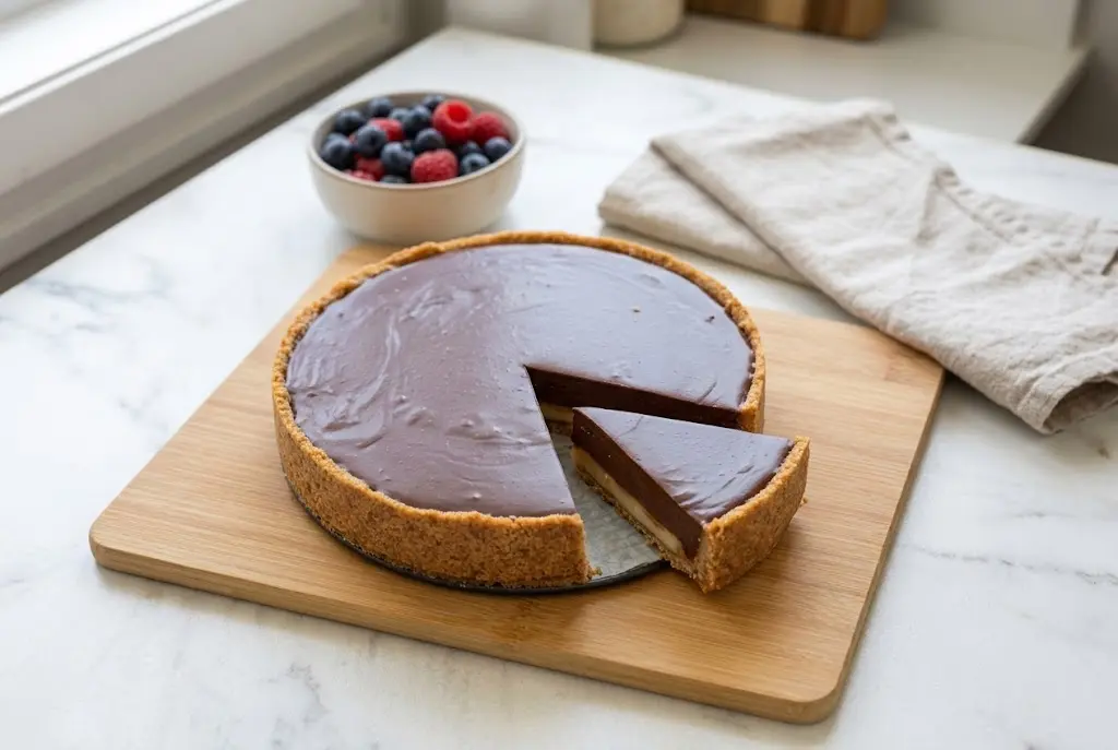 Tarte sans cuisson aux 3 chocolats