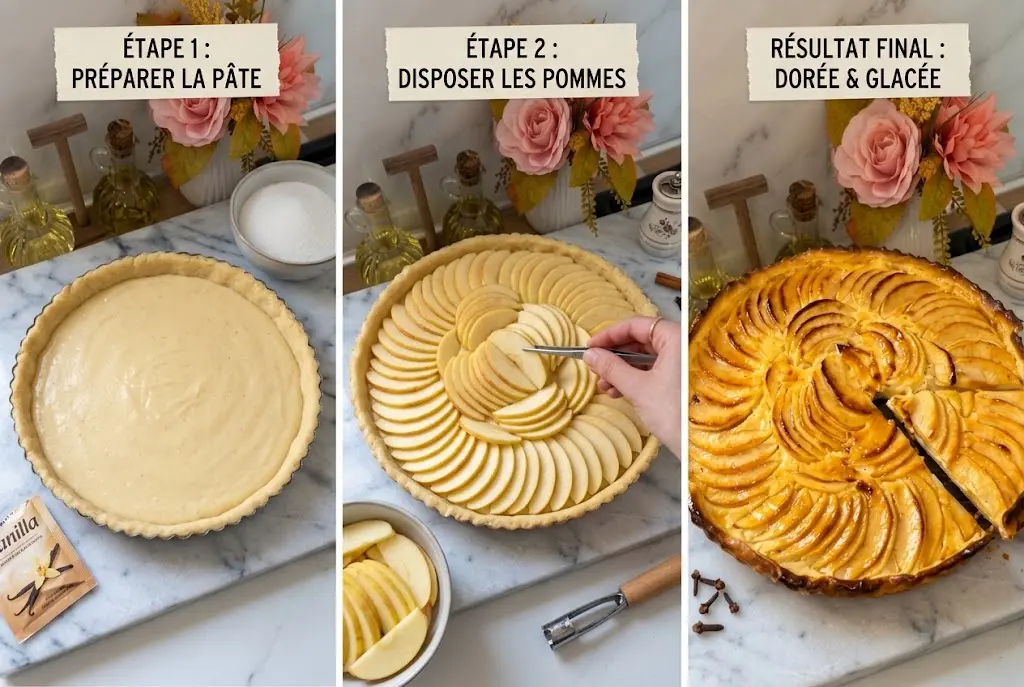 Guide étape par étape pour réussir une tarte aux pommes maison